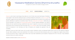 Desktop Screenshot of anuradha.dhamma.org