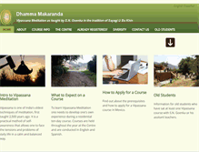 Tablet Screenshot of makaranda.dhamma.org