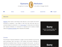 Tablet Screenshot of dhamma.org