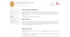 Desktop Screenshot of dk.dhamma.org