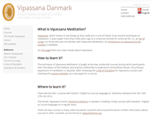 Tablet Screenshot of dk.dhamma.org