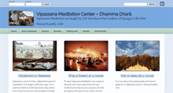 Desktop Screenshot of dhara.dhamma.org