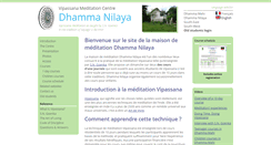 Desktop Screenshot of nilaya.dhamma.org