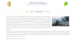 Desktop Screenshot of pokhara.dhamma.org