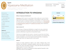Tablet Screenshot of es.dhamma.org
