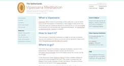 Desktop Screenshot of nl.dhamma.org