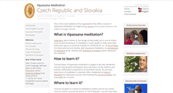 Desktop Screenshot of cz.dhamma.org