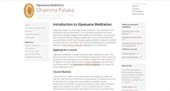 Desktop Screenshot of pataka.dhamma.org