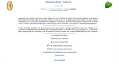 Desktop Screenshot of nordeste.br.dhamma.org