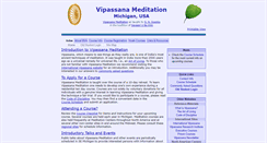 Desktop Screenshot of mi.us.dhamma.org