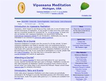 Tablet Screenshot of mi.us.dhamma.org