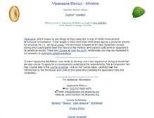 Tablet Screenshot of morelos.mx.dhamma.org