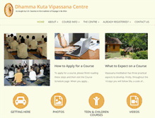 Tablet Screenshot of kuta.dhamma.org