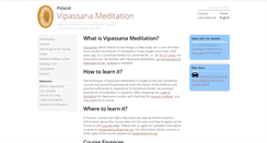 Desktop Screenshot of pl.dhamma.org